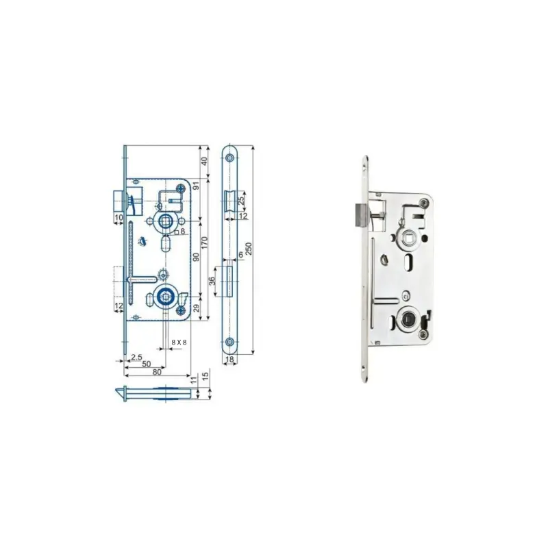 Kljucavnica za wc 90 50